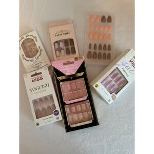 Assortment of Press-On Nails – 6 Sets (Open Box, Unused)